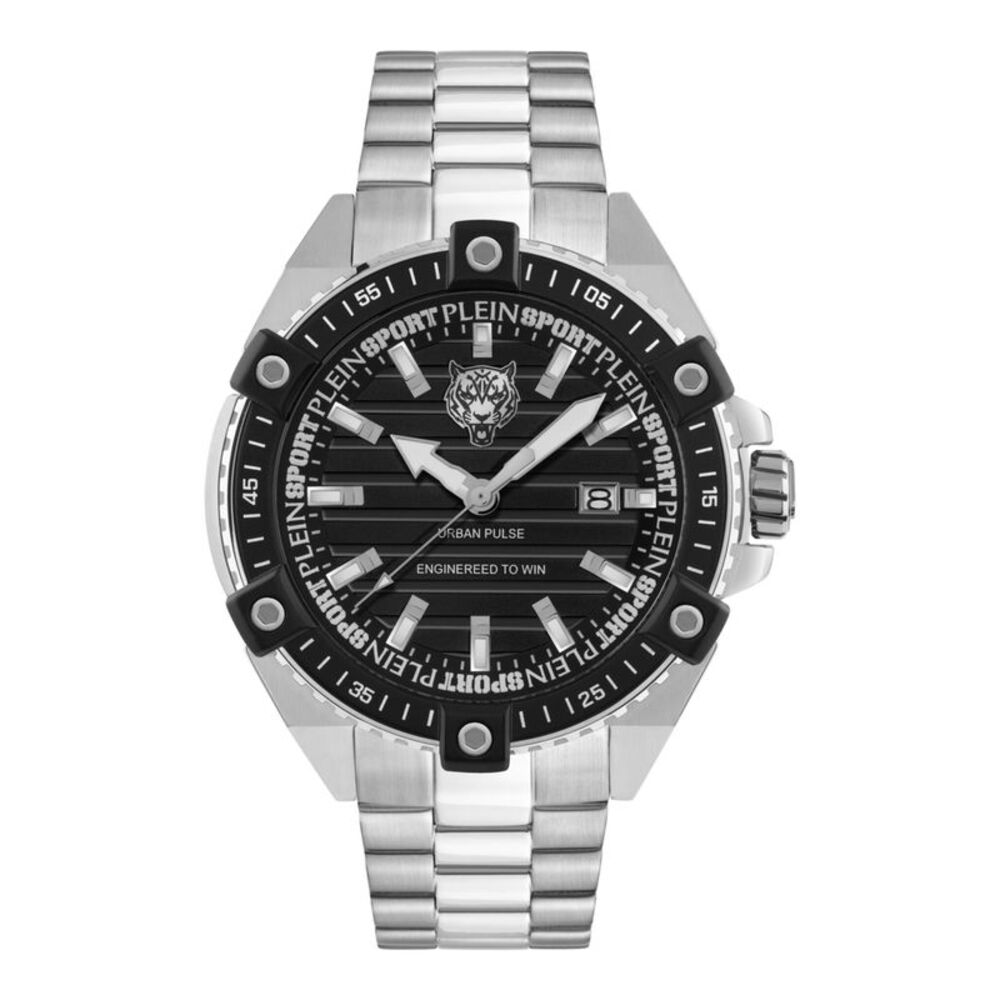 Plein Sport Urban Pulse Bracelet Watch Silver Mens